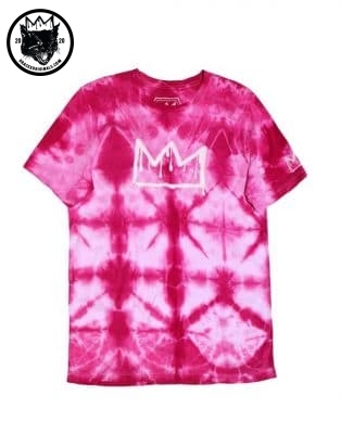 Grace X Pink Shibori Crown Logo T-Shirt