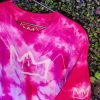 Grace X Pink Shibori Crown Logo T-Shirt