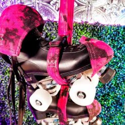 Grace X Originals Skate Leash and Toe Caps and Mask Electric Rasberry