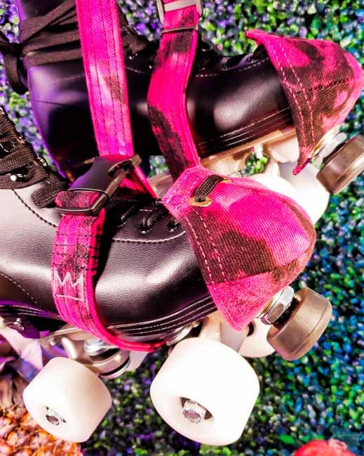Grace X Originals Skate Leash and Toe Caps Electric Rasberry