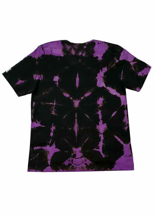 Grace X Originals Purple Shibori Tie Dye T-Shirt - Back