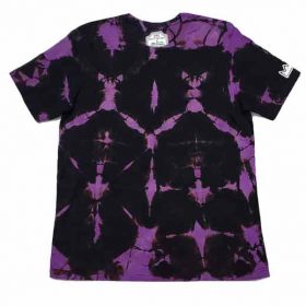 Grace X Originals Purple Shibori Tie Dye T-Shirt - Front