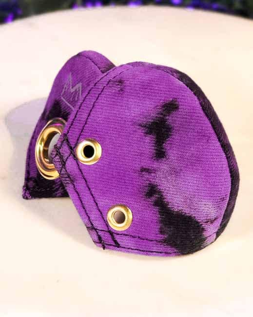 Purple Reign Toe Caps Purple Tie Dye Denim Side