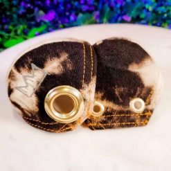 Grace X Originals Black and Tan Tie Dye Denim Roller Skate Toe Caps