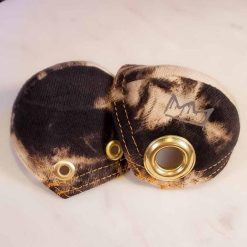 Grace X Originals Black and Tan Tie Dye Denim Roller Skate Toe Caps
