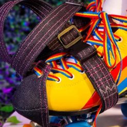 GXO Skate Gear Skate Leash Collection Pink Thread Dark Blue Denim