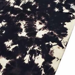 Grace X Originals Black and Tan Shibori Tie Dye T Shirt Front Angled GXO S