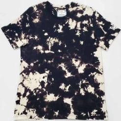 Grace X Originals Black and Tan Shibori Tie Dye T Shirt Front GXO S