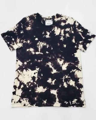 Grace X Originals Black and Tan Shibori Tie Dye T Shirt Front GXO S