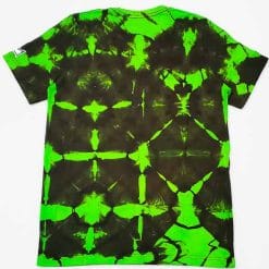 Grace X Originals Green and Black Shibori Tie Dye T Shirt Back GXO S