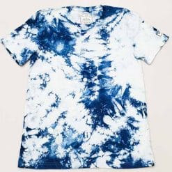 Grace X Originals Indigo White Shibori Tie Dye T Shirt Front GXO S